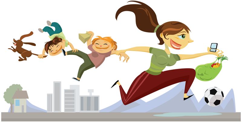 kak vse uspet` s det`mi