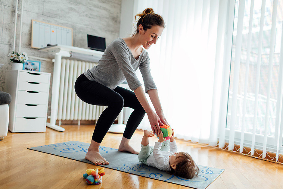 fitness avec un enfant jusqu'à un an